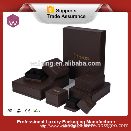 antique leather jewelry display box manufacturers china (WH-2677)